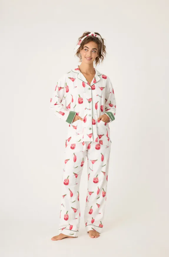 Cranberries & Cocktails Flannel PJ Set