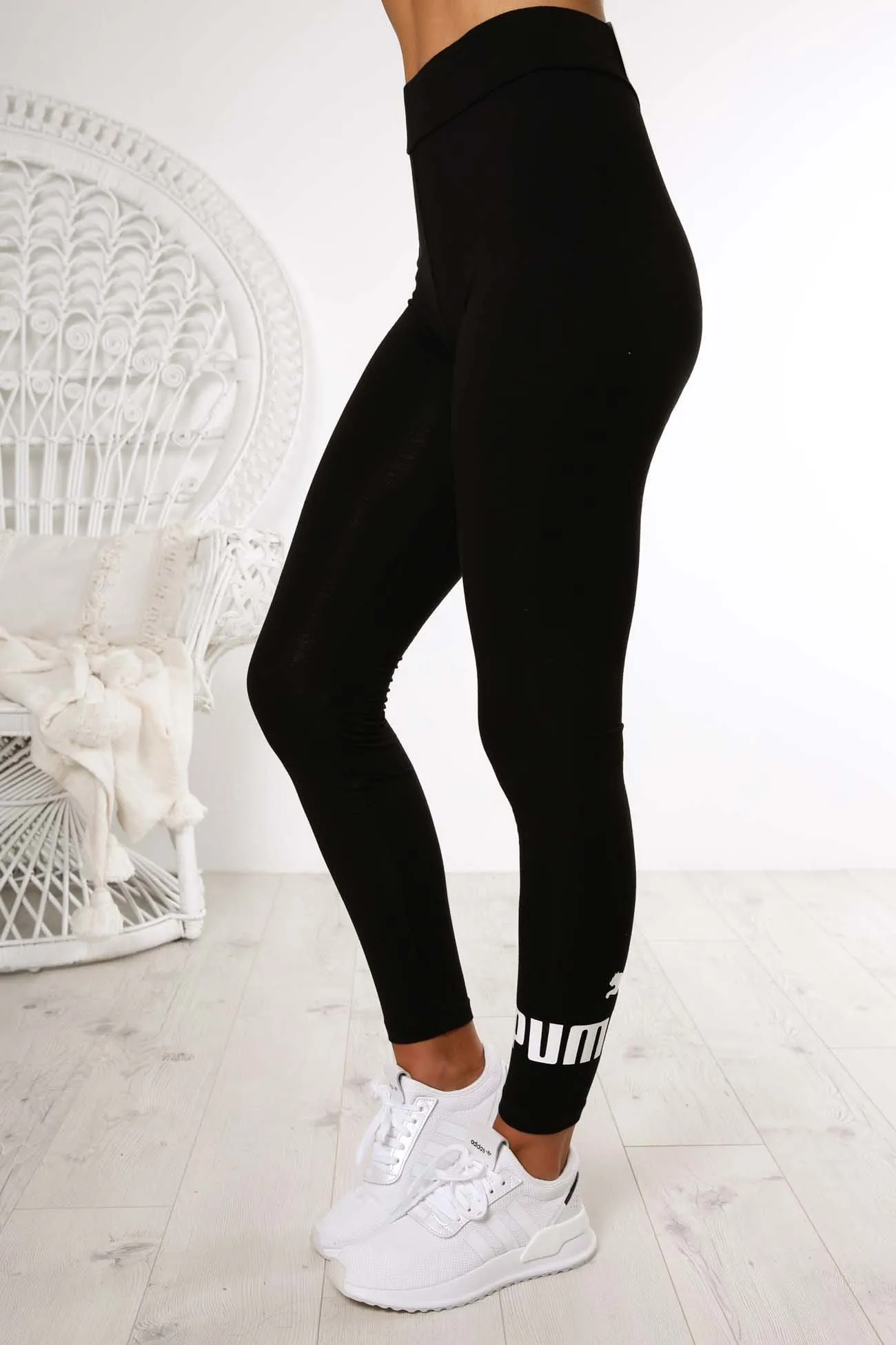 Essentials Logo Leggings Cotton Black