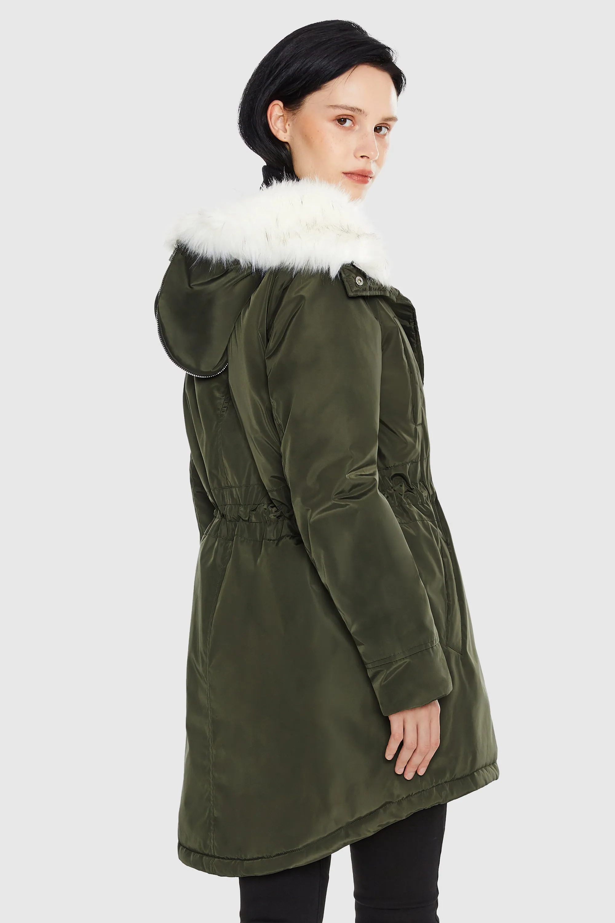 Fleece Lined Hooded Winter Parka