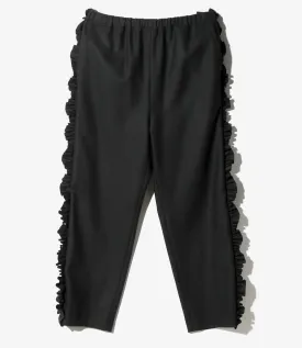 Frill Pants - Black - Flannel