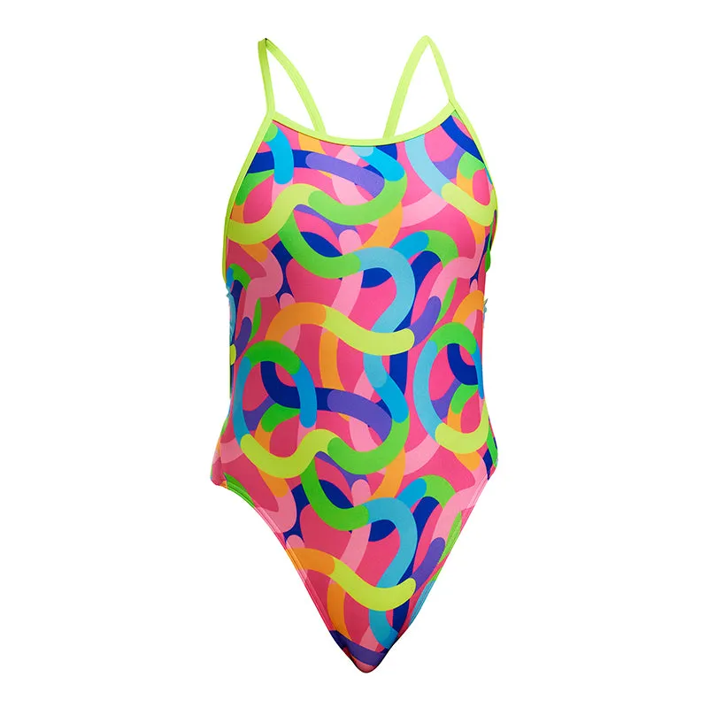 Funkita - Curly Wurly - Girls Eco Single Strap One Piece