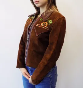 Geronimo Leather Palm Tree Jacket