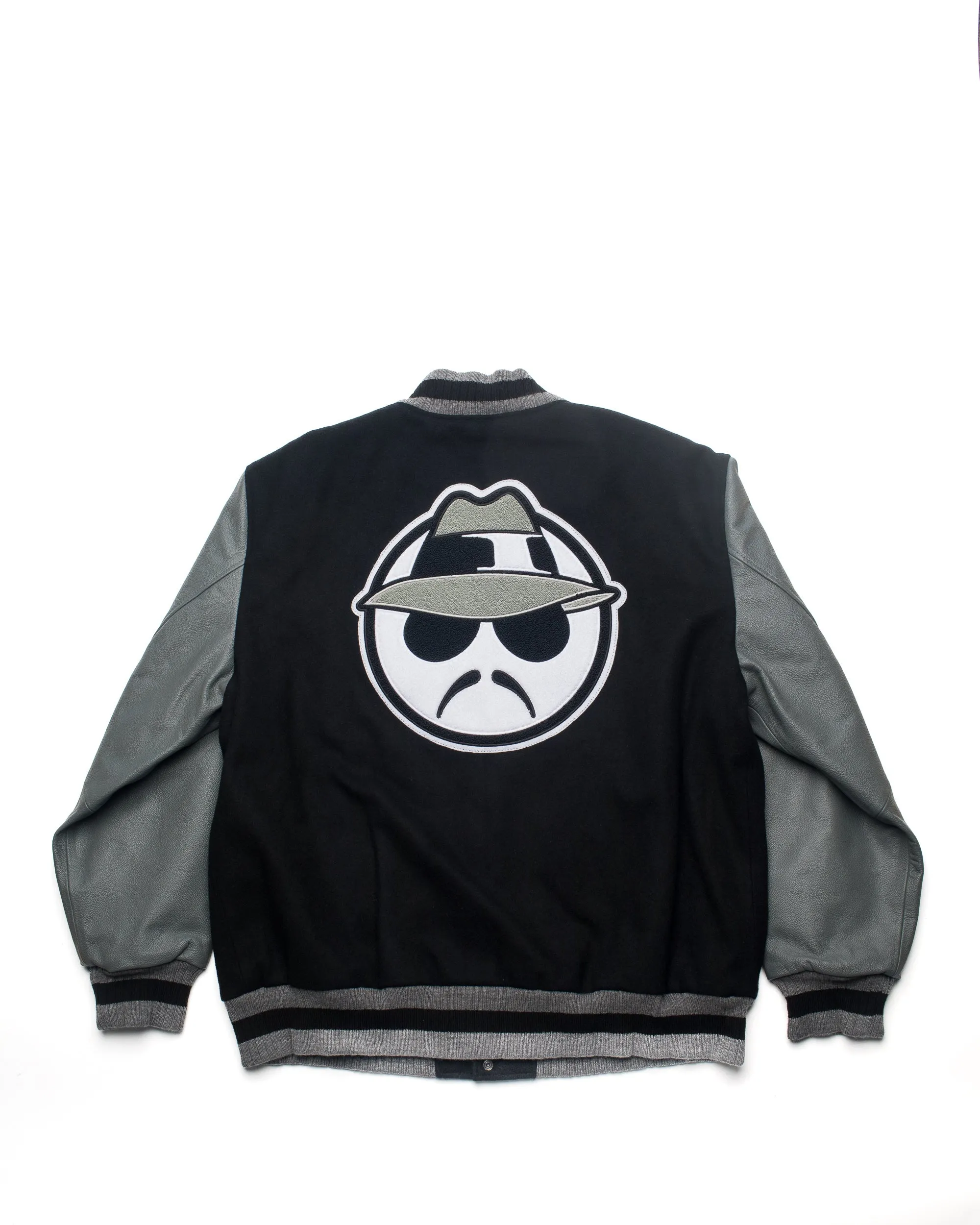 LEATHER SLEEVE VARSITY JACKET