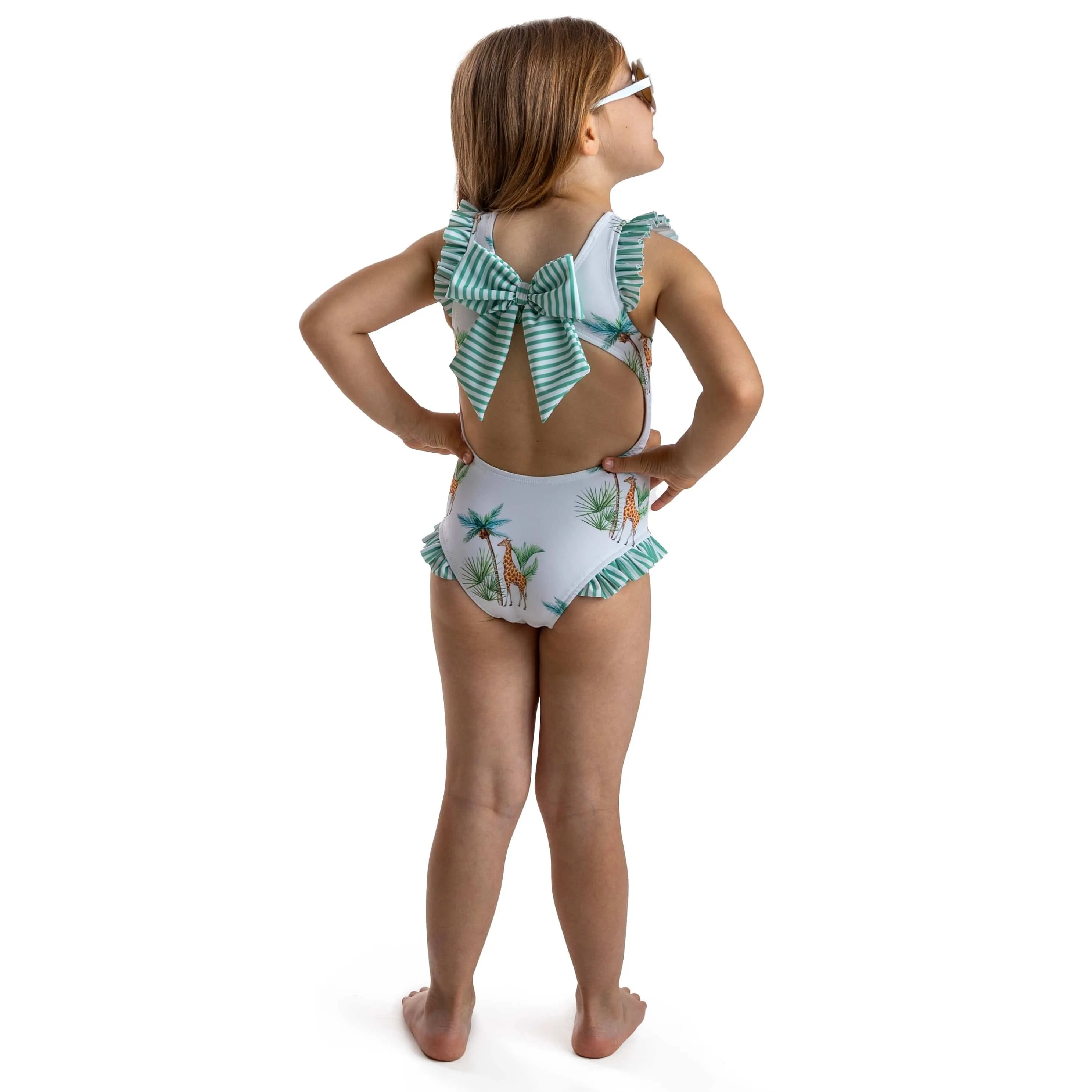 MEIA PATA - La Digue Giraffe Print Swimsuit - Green