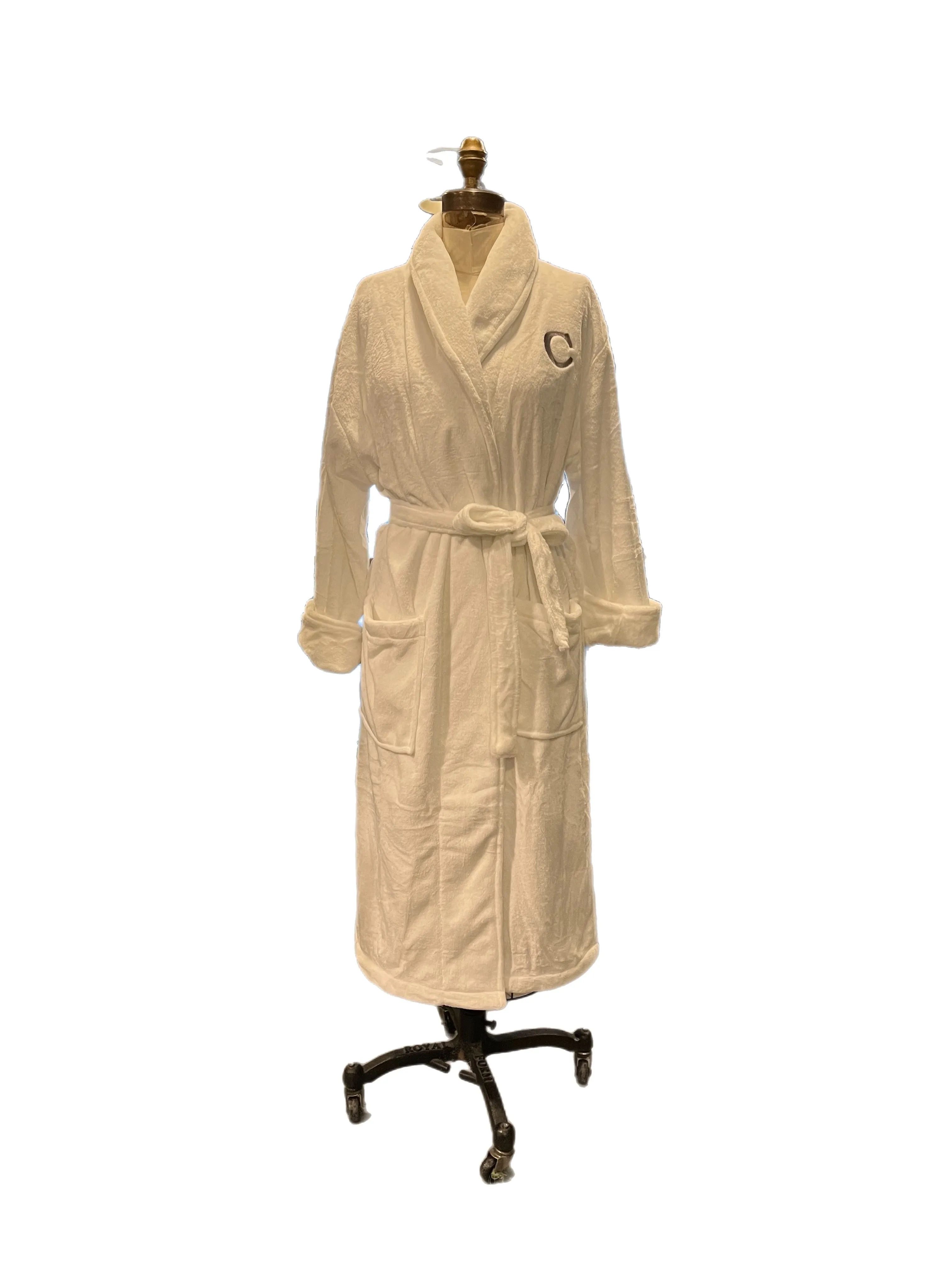 Monogram Unisex Robe in plush or waffle