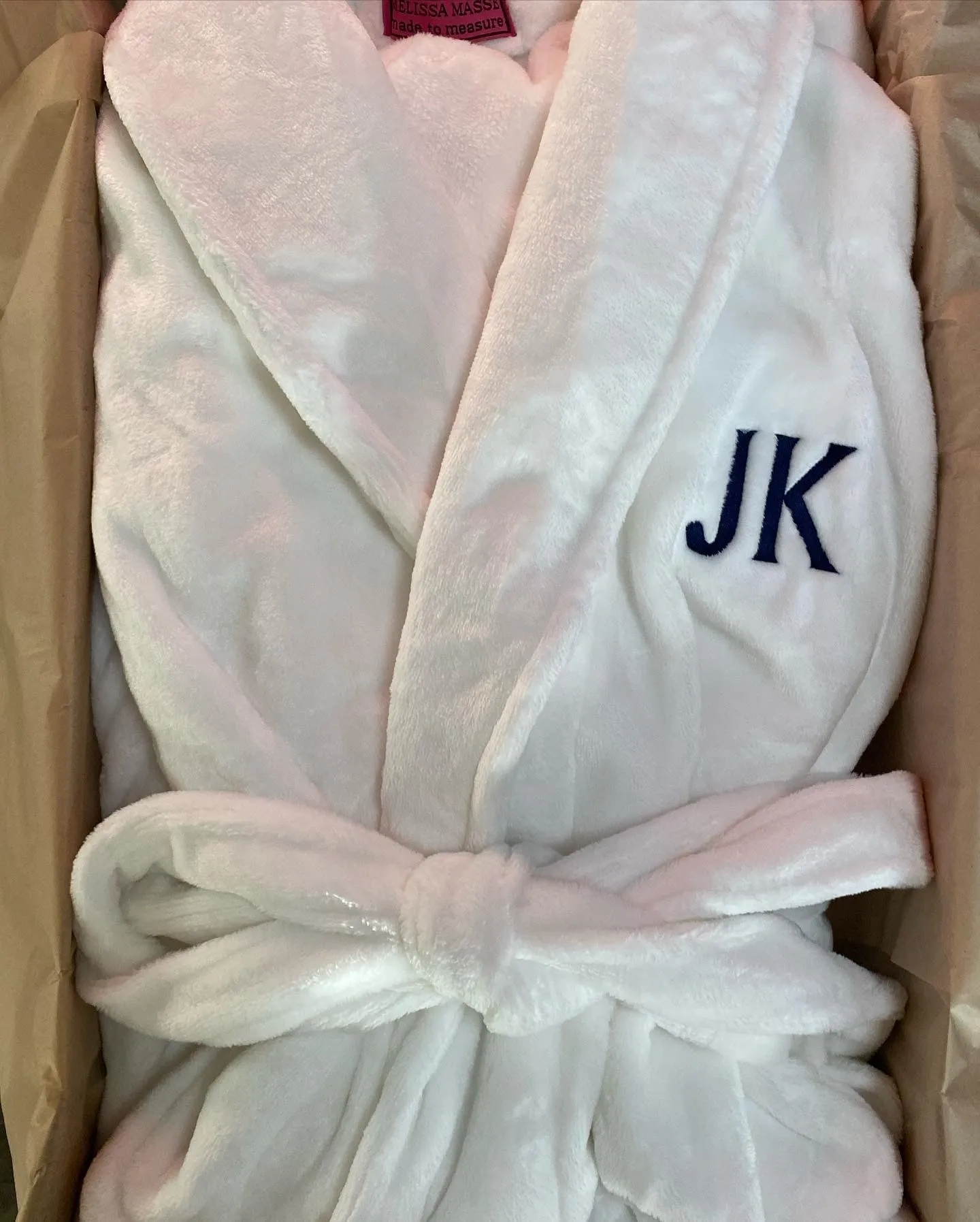 Monogram Unisex Robe in plush or waffle