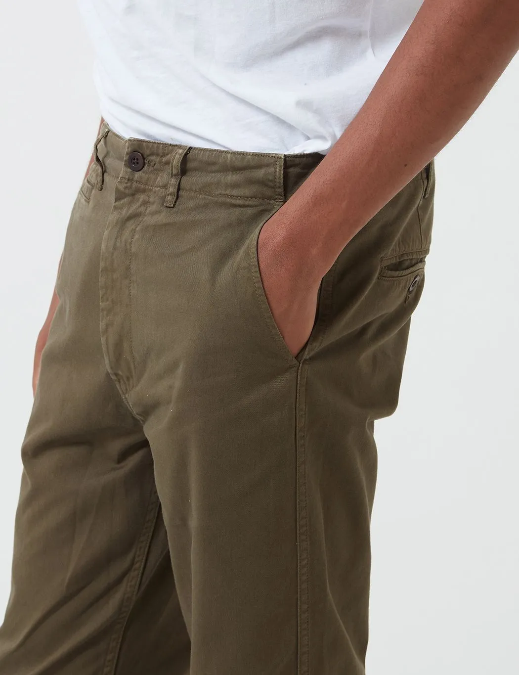 Portuguese Flannel Labura Trousers - Olive Green