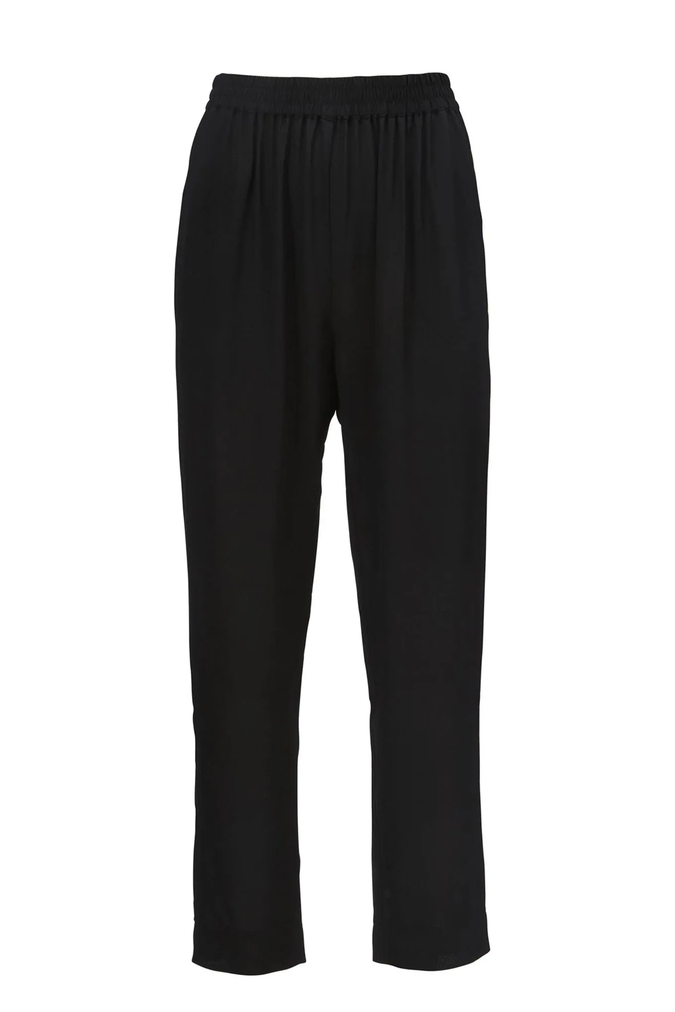 PY PANTS - BLACK - SILK GEORGETTE