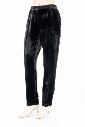 Silk Velvet Pant with Faux Fly - ATTICUS H24