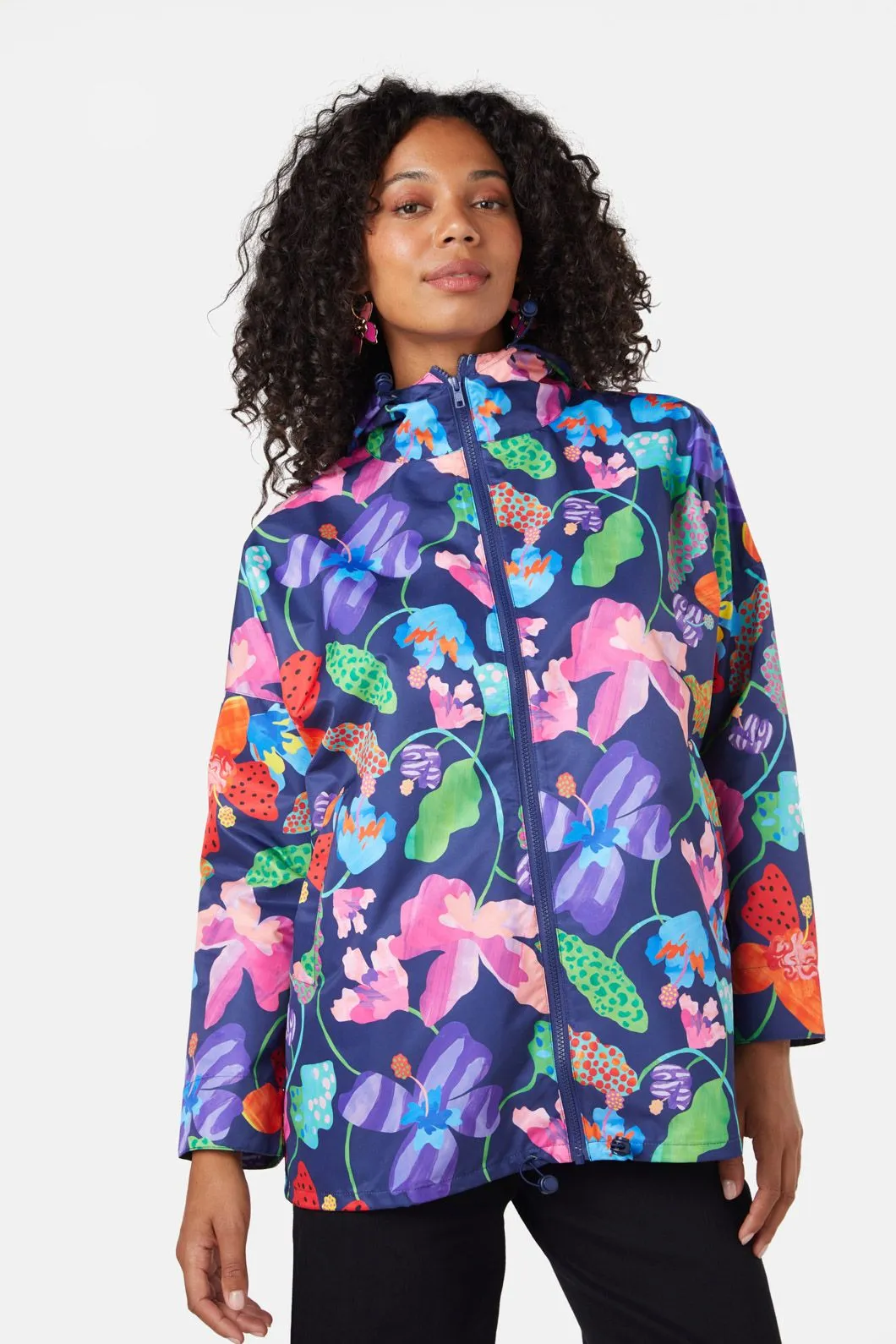 Trippy Flowers Raincoat