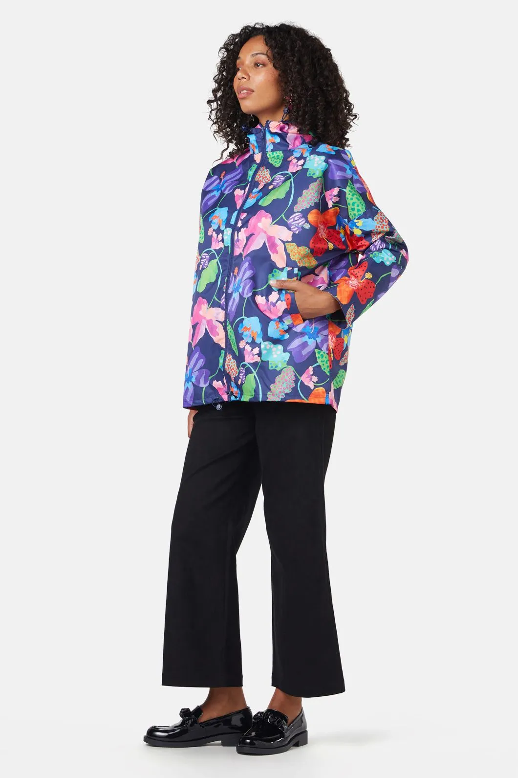 Trippy Flowers Raincoat